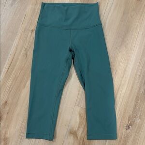 Lululemon Align HR Crop 17” Tidewater Teal Size 4 High Rise